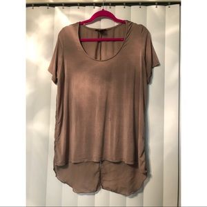 Tan / Brown BKE longer see thru back